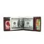 RFID blocking minimalist front pocket wallet genuine leather mens slim wallet with money clip
