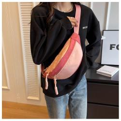 ZR854 New Unisex Chest Bag Waterproof Shoulder Bag Sports Travel Crossbody Leisure Nylon Business High Quality Bag Print logo