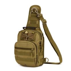 Unisex Four-Purpose Chest Bag Small Crossbody Backpack with Zipper Closure for Cycling and Other Activities