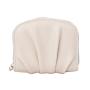 ZWY306 New Fashion Women Small Pleated PU Coin Purse Daily Solid Color Zipper Wallet Wholesale Practical Waterproof Card Case