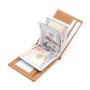Custom High Quality 100% Genuine Leather RFID Blocking Wallet Men Slim Bifold Wallet