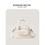 PU Material Soft Zipper Handbag Shoulder Shopping Tote Bag With Design Shopping Bags Women Shoulder