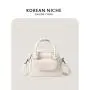 PU Material Soft Zipper Handbag Shoulder Shopping Tote Bag With Design Shopping Bags Women Shoulder