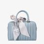 Susen Chrisbella Solid color Portable Single Shoulder pleated Boston dubai Hand Bag tote handbag for women