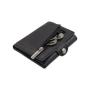 Wholesale leather trifold wallet rfid blocking slim card holder wallet with zipper coim purse