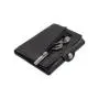 Wholesale leather trifold wallet rfid blocking slim card holder wallet with zipper coim purse