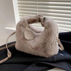 2024 New Fashion Designer Plush Bags Women Handbags Ladies Shoulder Crossbody Bag Versatile Small Chain Messenger bags for Women