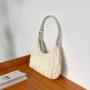 Wedding Chic nylon pleated woman bags shoulder bag PU straps ladies fashion handbags meniscus designer hand bags