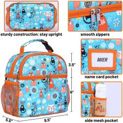 Mini Cooler Back with Customized Pattern Kid Lunch Cooler Tote for School Picnic Travel Outdoor