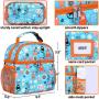 Mini Cooler Back with Customized Pattern Kid Lunch Cooler Tote for School Picnic Travel Outdoor
