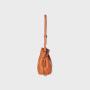 Custom Full Stamped Logo Pu Vegan Leather Shoulder Bag Women's Bucket Bags OEM ODM Factory Price Lady Sling Bags