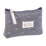 Waterproof Printed Canvas Cosmetic Bag Multifunctional Student Pencil Pouch Portable Small Zipper Wash Bag For Women