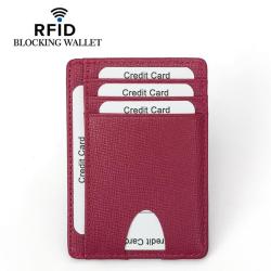 RFID Safe Men's Microfiber Leather Wallets Anti-Theft Short Wallet Credit Card Purse Holder Cash Clip Slim Wallets For man