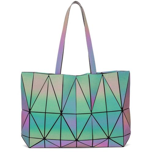 LOVEVOOK Fashion Boutiques geometric folding bag Large inventory Drop shipping luminous women handbags