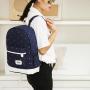 KBW541 Canvas Women Shoulder Bag Backpack College Wind Junior High School Students Schoolbag Three Sets of Travel Backpack