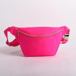 Keymay Hot Sale Portable Waterproof Women Cross Body Bag Sports Teenagers Buckle Strap Fanny Pack Waterproof Nylon Waist Bag