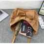 ZR112 Vintage Canvas Large-capacity Portable Shoulder Bag for Men and Women's Travel Bag Work Clothes Wind Tote Bag