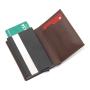 New Design Credit Card Leather Wallet Card Holder Minimalist Men Wallets Leather Metal Card Holder