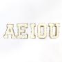 2022 Keymay Popular Stock RTS DIY Personalized  5.5cm Height A-Z Patches Sticker Self Adhesive Alphabet  Chenille Letter Patches