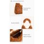2024  Fashion Ladies Fluffy Soft Plush Casual Fur bag Shoulder Purse Women Handbags Ladies Lambskin Leather Under-arm Bag