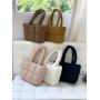Trendy new trend puff Shoulder bag Down nylon Puff hand Bag Student Casual Space Cotton Tote Bag for girls