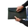 Business gift 11.6 inch laptop case crocodile pattern embossed leather sleeve