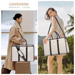 LOVEVOOK 2024 Designer 4 pcs/set Fashion Travel duffle Tote Weekender Bag with shoes bag dry wet pocket Traveling Bag Unisex