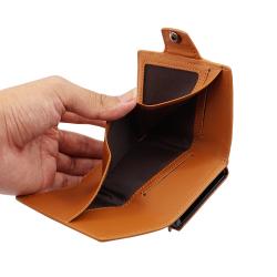 Wholesale Customize Mens Pop Up Wallets Leather Metal Card Holder Aluminum Wallet Portefeuille Homme Cuir Billetera De Hombre
