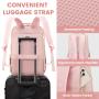 LOVEVOOK 2022 Carry on Travel Backpack Purse with Laptop Compartment College Bookbag 15.6 17 inch Laptop Backpack for Women Men