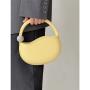 New Fashion Pea Small Bag Woman Custom Bolsos Niche Designer Pure Color Pu Leather Handbag Zipper Single Shoulder Crossbody Bag
