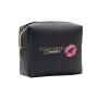 Custom Eco Saffiano PU leather Cosmetic Bag Small Zipper Pouch Travel Make Up Bag Organizer