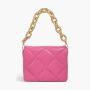 Wholesale Customized  PU Handbags Puffy Diamond Lattice Padding luxury Shoulder Bags Women's Gold Chain Sling Bags