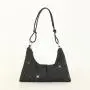 HR425 New Plastics Mesh Rhinestone Knotted Underarm Bag with Diamond Inlay Trend Niche One Shoulder Dinner Clutch Bag Tote Bag