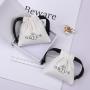 Custom Logo Printing Brush Canvas Drawstring Jewelry Bag Ring Earring Necklace Bracelet Gift Storage Jewelry Pouch