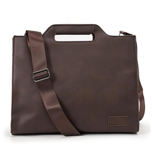 ZWY299 New Lightweight Retro Men Briefcase Wholesale Vintage Simple Daily PU Handbag Business Work Travel Portable Document Bag