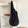 2022 Direct Sales Fashion leisure  Large capacity nylon crossbody shoulder bag Drawstring Ruffles women's messenger bags