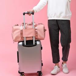 Dry wet separation yoga bag for women's Oxford cloth large capacity travel bag