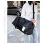 New design best trendy waterproof travel shoulder bag mens leather gym sports handbag with shoe compartment