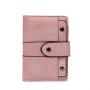 2024 Spring and summer new short women's wallets fashion frosted ladies student trifold small wallet buckle purse wholesale
