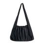 New product Fashion pleat design shoulder bags for women luxury handbags for women large capacity soft Nylon bag