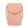 New Ladies Fashionable Heart-Shape Decorated Transparent Touch Screen Mobile Phone Bag Simple Women's Student Messenger Bag