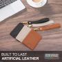 New Rfid Slim Card Holders Custom Stamp Logo Pu Leather Card Bag Includes Hanging Strap