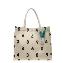 South Korea Large Capacity Single Shoulder Tote Bag Female Fashion Out Carrying Mommy Bag Students Class Canvas Bag