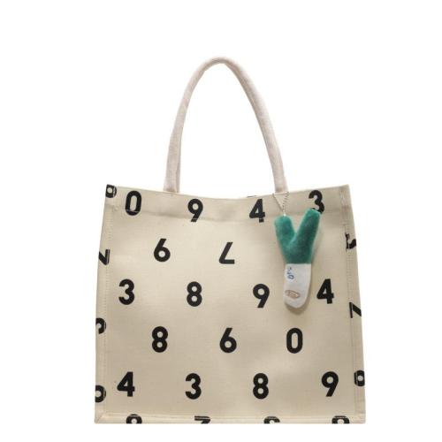 South Korea Large Capacity Single Shoulder Tote Bag Female Fashion Out Carrying Mommy Bag Students Class Canvas Bag