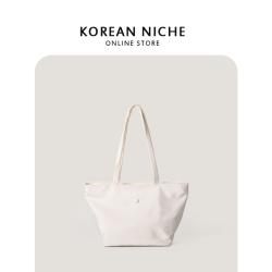 Large Capacity Nylon Material Soft Handbag Shoulder Shopping Tote Bag With Design Shopping Bags Women Shoulder