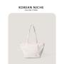 Large Capacity Nylon Material Soft Handbag Shoulder Shopping Tote Bag With Design Shopping Bags Women Shoulder