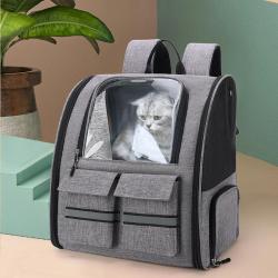 KBW042 2023 Hot Selling Pet Cat Bag Go Out Portable Backpack Pull Rod Breathable Foldable Pet Cat Bag
