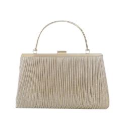ZR063 New Shiny Pleated Large-capacity Handbag Princess Bag Oblique Cross Dinner Dress Bag KTV Handbag