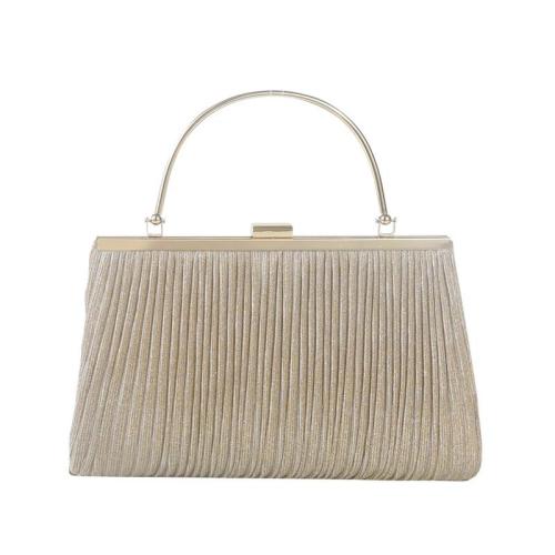 ZR063 New Shiny Pleated Large-capacity Handbag Princess Bag Oblique Cross Dinner Dress Bag KTV Handbag