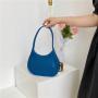 2024 Wholesale Korean Women's Shoulder Bag Candy Color Hand Bag Leather Underarm Fashion Handbag Low Price Tote Shoulder Bag